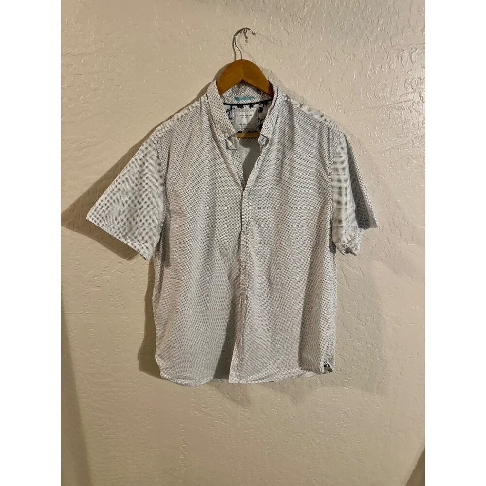 Y Denim & Flower Ricky Singh Extra Large Polka Dot Mens Button Down Shirt